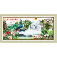 TRANH THÊU CHỮ THẬP 3D PHU THÊ VIÊN MÃN 88925 (TRANH TỰ THÊU) KT:123X60CM