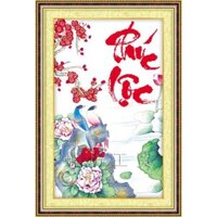 Tranh Thêu Chữ Thập 3D Phúc Lộc 222459 (KHÁCH TỰ THÊU) KT:47X71CM