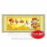 Tranh thêu chữ thập 3D Tài Lộc Như Ý 53282 kt 110x42cm