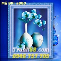 Tranh Thêu Chữ Thập Bình Hoa DLH-YA880