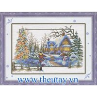 Tranh Thêu Chữ Thập Bốn Mùa-Mùa Đông No352 , RY2913 (khách tự thêu) KT:74x49cm