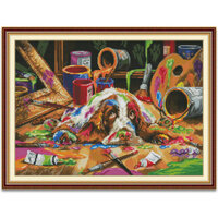 Tranh thêu chữ thập, Chó Beagle, Động vật, 14/11CT