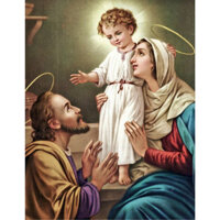 tranh thêu chữ thập Chúa gia  - chưa thêu ngọc thịnh