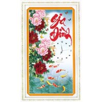Tranh thêu chữ thập chưa thêu Gia Đình 222875 (43x75cm)