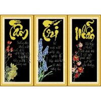 Tranh Thêu Chữ Thập Chưa Thêu Tâm Trí Nhẫn 222316