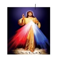 Tranh thêu chữ thập Chúa Thương Xót LV3271 kt 51x72cm