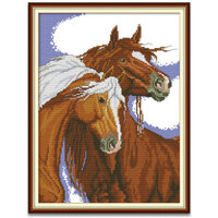 Tranh thêu chữ thập, Con ngựa, Động vật, 14/11CT