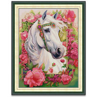 Tranh thêu chữ thập, Con ngựa, Động vật, 14/11CT