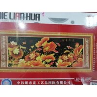 Tranh thêu chữ thập Cửu ngư quần hội A503-165x72cm