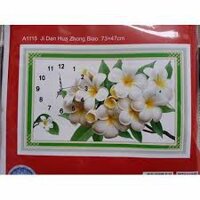 Tranh thêu chữ thập ĐH Hoa Sứ Trắng, A1115, 73x47cm chưa thêu