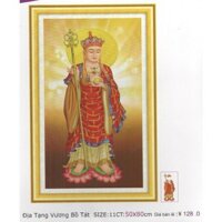 Tranh thêu chữ thập Địa tạng vương bồ tát 50x80cm LV3414