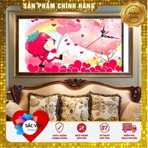 Tranh thêu chữ thập DLH-YA1180 - Cô gái may mắn