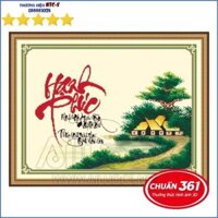 Tranh thêu chữ thập Hạnh Phúc cây nhà 3D Ailuo AL53213- chưa đính