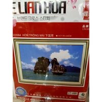 TRANH THÊU CHỮ THẬP HÒN TRỐNG MÁI 222064 (94X64) CHƯA THÊU