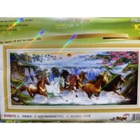 Tranh thêu Chữ thập Mã Đáo thành công   Dream valley mẫu mới  DV6413(1m*50)chưa thêu