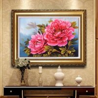 Tranh thêu chữ thập Mẫu Đơn Khoe Sắc AA2067 - KT:(70x55)cm