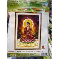 Tranh thêu Chữ thập PHẬT A DI ĐÀ    Dream valley mẫu mới  DV6471 (50x70 cm) chưa thêu
