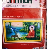 Tranh thêu chữ thập Phật adida kt 137*81cm(hình thật)