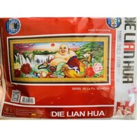 Tranh thêu chữ thập Phật Di Lạc 3D 88988