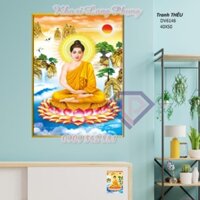 Tranh thêu Chữ thập Phật thích ca mâu ni DV6146(40*50cm ) chưa thêu