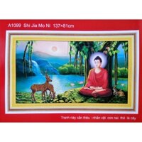 Tranh thêu chữ thập Phật thích ca 1m37 A1099 (chưa thêu)