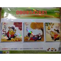 Tranh thêu Chữ thập Phúc lộc thọ 3 ông  Dream valley mẫu mới  DV6553(114*43 cm )chưa thêu