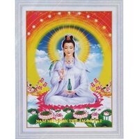 Tranh thêu chữ thập Quan Thế Âm Bồ Tát LV3075 - Tranh Phật Bà Quan Âm