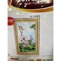 Tranh thêu chữ thập Tài Lộc 53603 (52x93) chưa thêu