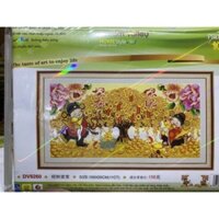 Tranh thêu Chữ thập Tấn tài tấn lộc  Dream valley mẫu mới  DV6260 (1m*55)chưa thêu