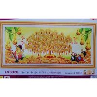 Tranh thêu chữ thập Tấn Tài Tấn Lộc LV3368