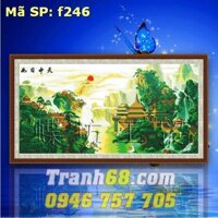 Tranh Thêu Chữ Thập thiên nhiên kỳ vỹ  DLH-YF246