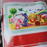 Tranh thêu chữ thập tranh hoạt hình đàn chuột tuyệt đẹp kt 61*91cm hình thật