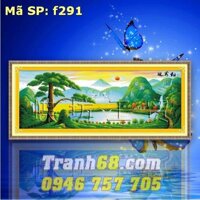 Tranh Thêu Chữ Thập Tùng nghênh khách  DLH-YF291