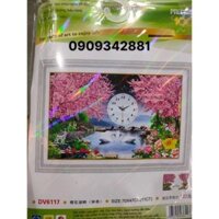 Tranh thêu Chữ thập Vợ chồng Dream valley mẫu mới  DV6117(70x47 cm) chưa thêu