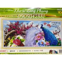 Tranh thêu Chữ thập Vợ chồng Dv6631 ( 84x43 cm ) chưa thêu