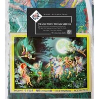 Tranh thêu chữ thập Vũ điệu Thiên Thần DX1095 80X58cm