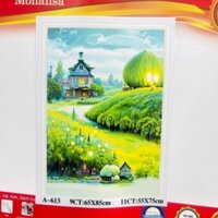 Tranh thêu chữ thập A613(55x75cm)chưa thêu