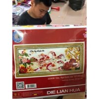 Tranh thêu cửu ngư quaần hội 223039