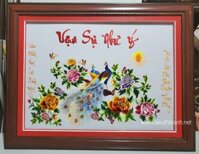 Tranh thêu- Đôi uyên ương – F003