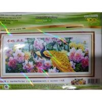 Tranh thêu HOA KHAI PHÚ QUÝ    Dream valley mẫu mới  DV6498(86x43 cm) chưa thêu