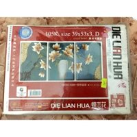 Tranh thêu hoa sen 3 bức