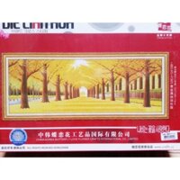 Tranh thêu kín Mùa thu lá vàng F305(194x74cm)