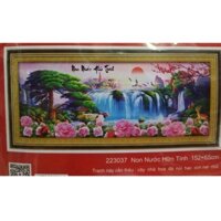 Tranh theu Non Nuoc Huu Tinh-223037 ( size : 152x65cm)