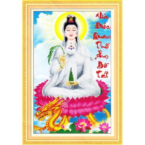 Tranh thêu Phật bà quan âm - DLH-222905