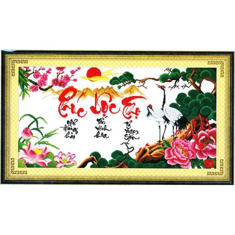 Tranh thêu phúc lộc thọ - DLH-222888