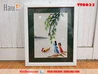 Tranh thêu tay Gọi Đò TT0033