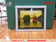 Tranh thêu tay Hòn Trống Mái TT0016