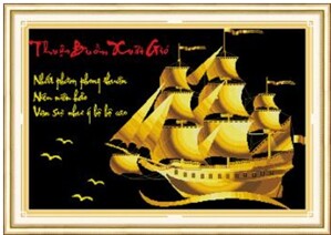 Tranh thêu thuận buồm xuôi gió  - DLH-222892