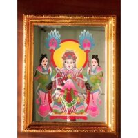 Tranh thờ Bà Cửu Thiên Huyền Nữ