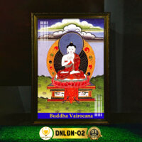 Tranh Thờ Đại Nhật Như Lai Có Đèn CHÂN THIỆN MỸ, Trang Trí Bàn Thờ Treo Tường Cùng Tượng Phật DNLĐN-02